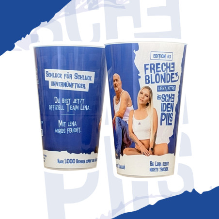 4er Freche Blonde Becherset + 1 Becher GRATIS