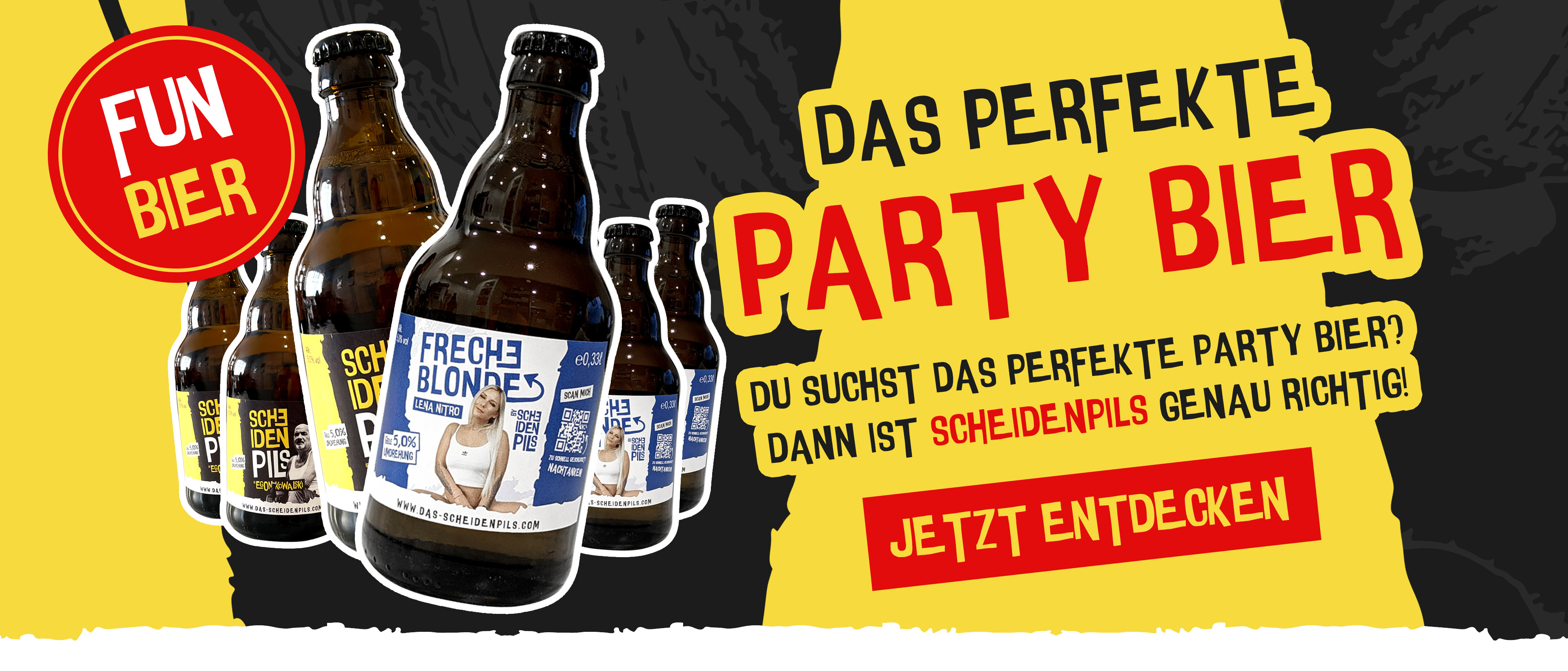 Party Bier & Fun-Bier – Scheidenpils
